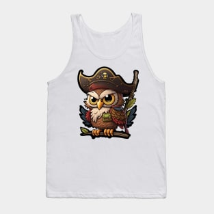 Pirate Owl Tank Top